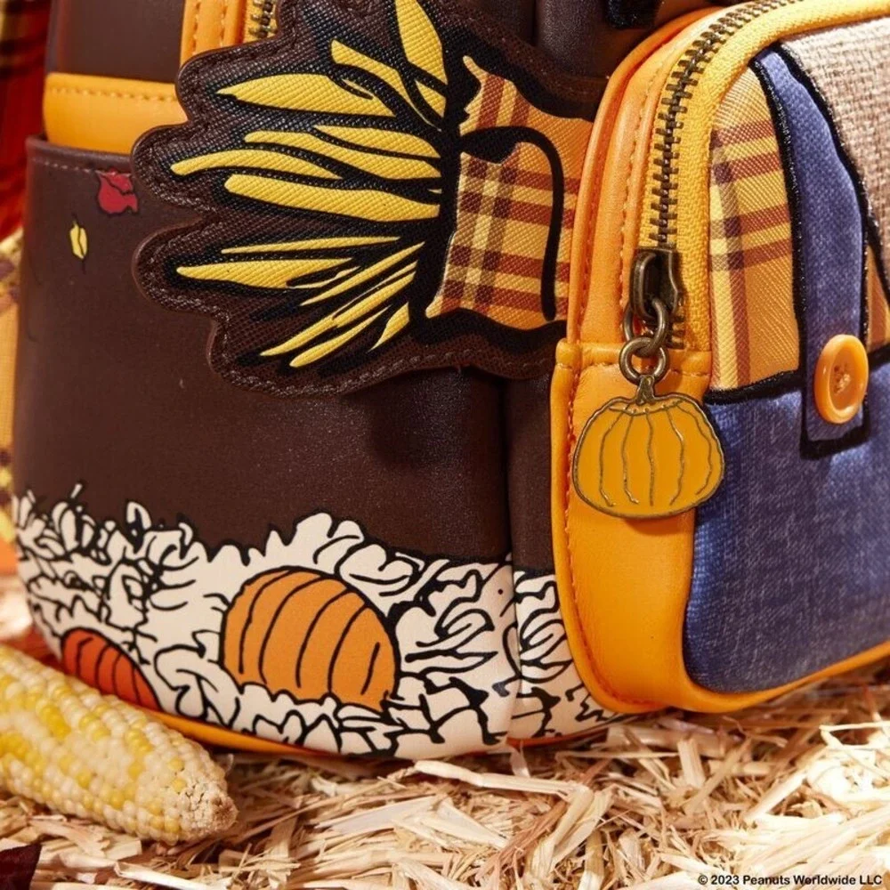 Loungefly Peanuts Snoopy Scarecrow Halloween Cosplay Mini Backpack‎